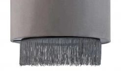 Pendelleuchte, 1-flammig, Samt grau mit Fäden -Innenleuchten Verkaufsladen 10682131 3 202112142232