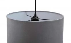 Pendelleuchte, 1-flammig, Samt grau mit Fäden -Innenleuchten Verkaufsladen 10682131 4 202112142232