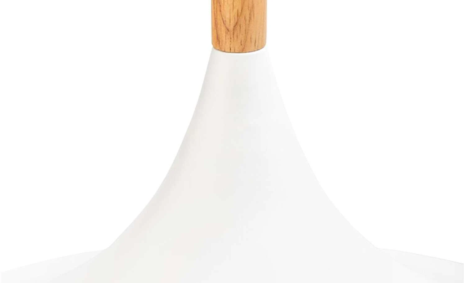 Pendelleuchte, 1-flammig, weiß / Holz 6 Pendelleuchte, 1-flammig, weiß / Holz – Bild 6