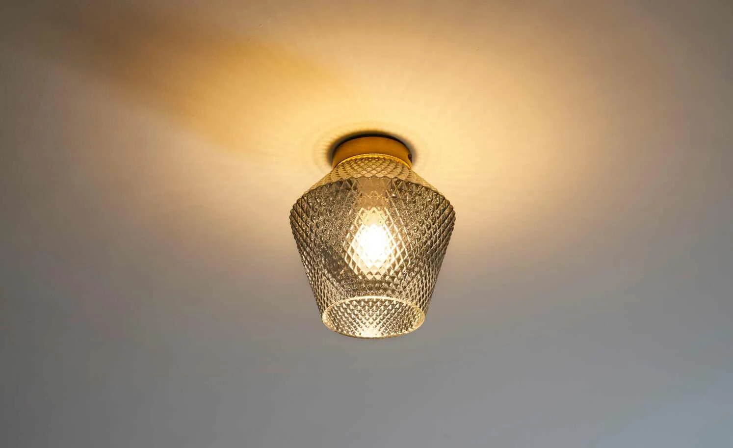 Deckenleuchte, 1-flammig, Rauchglas 3 Deckenleuchte, 1-flammig, Rauchglas – Bild 3