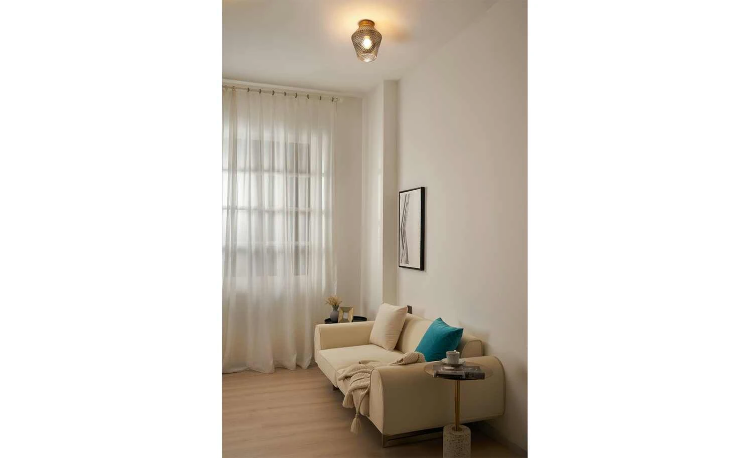 Deckenleuchte, 1-flammig, Rauchglas 2 Deckenleuchte, 1-flammig, Rauchglas – Bild 2