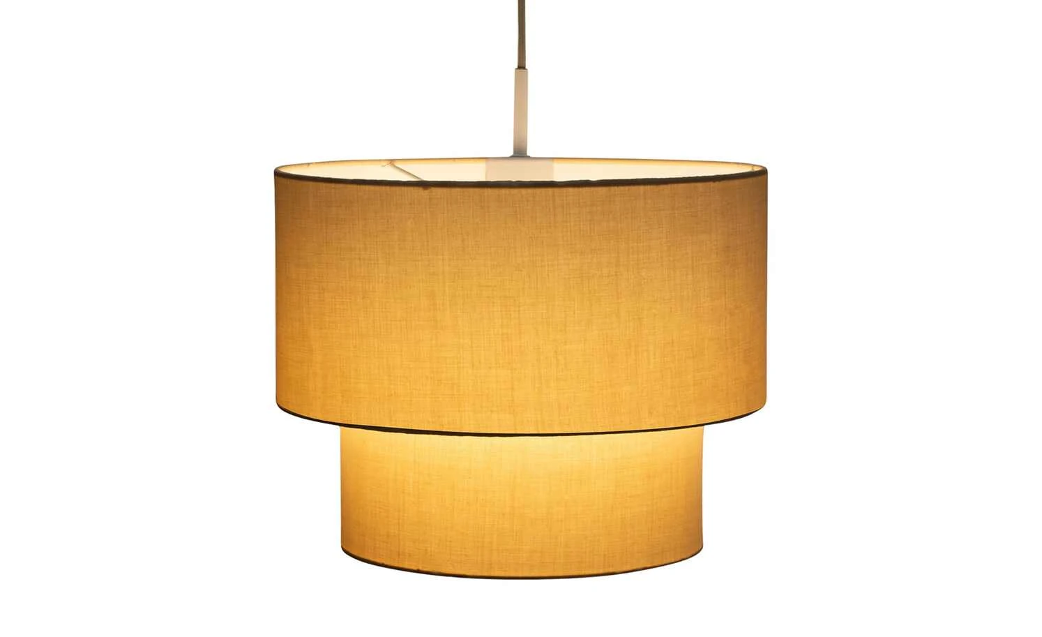 Pendelleuchte, 1-flammig, Stoff/beige 4 Pendelleuchte, 1-flammig, Stoff/beige – Bild 4