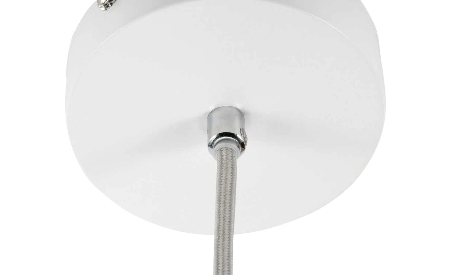 Pendelleuchte, 1-flammig Stoff grau/weiß 5 Pendelleuchte, 1-flammig Stoff grau/weiß – Bild 5