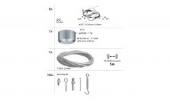 Seilsystem, Basisset, chrom/matt 6 Seilsystem, Basisset, chrom/matt -Innenleuchten Verkaufsladen 10683408 3 202201131238