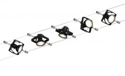 Seilsystem, Basisset, 5-flammig, schwarz-matt -Innenleuchten Verkaufsladen 10683427 4 202201131238