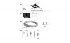 Seilsystem, Basisset, 5-flammig, schwarz-matt -Innenleuchten Verkaufsladen 10683427 6 202201131238