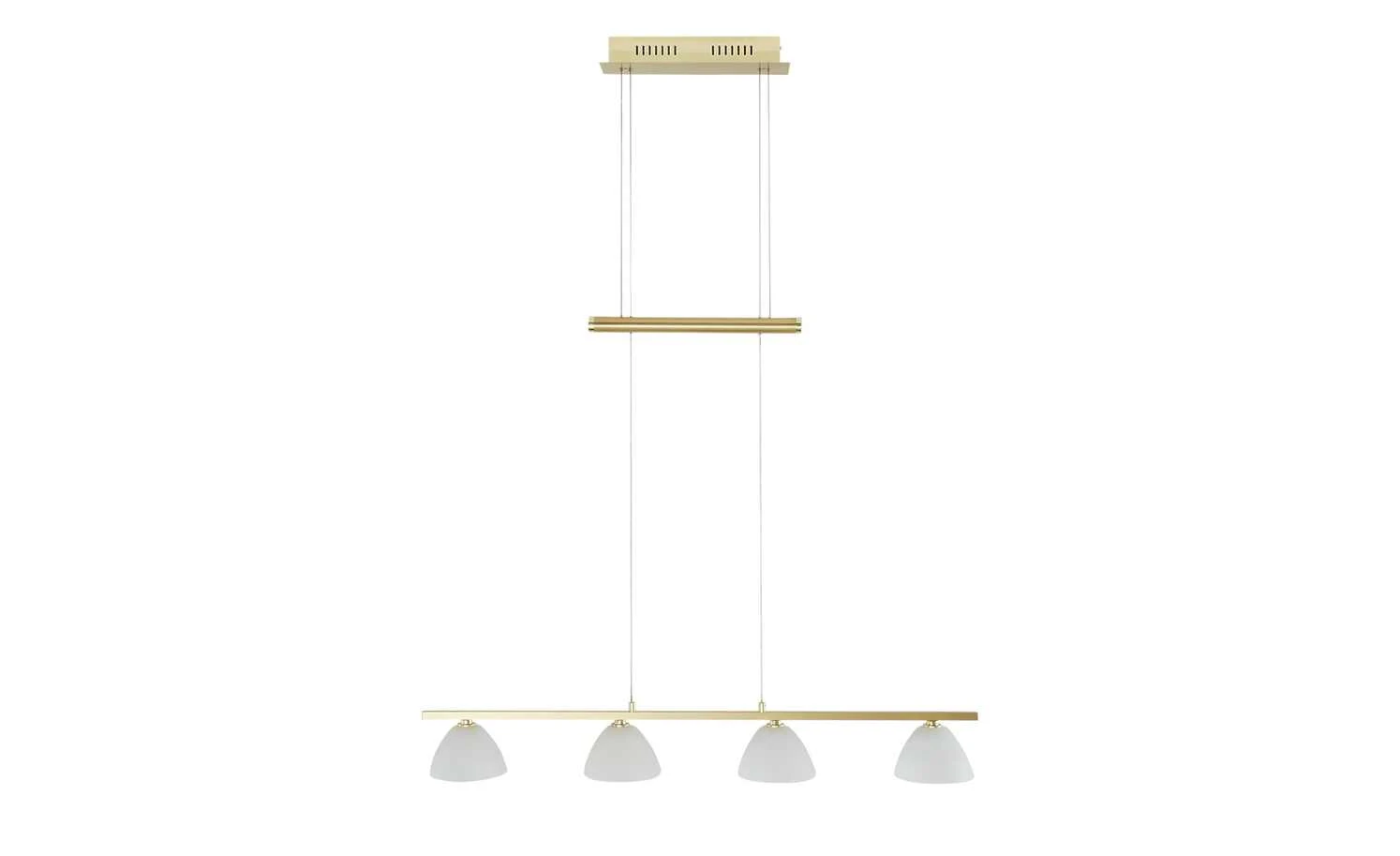 B-Leuchten LED-Pendelleuchte, 4-flammig, messing matt 4 B-Leuchten LED-Pendelleuchte, 4-flammig, messing matt – Bild 4