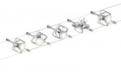 Seilsystem, Basisset, 5-flammig, chrom-matt | silberfarben -Innenleuchten Verkaufsladen 10683680 4 202201131238