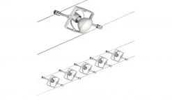 Seilsystem, Basisset, 5-flammig, chrom-matt | silberfarben -Innenleuchten Verkaufsladen 10683680 5 202201131238