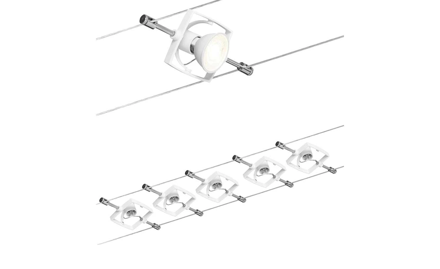 Seilsystem, Basisset, 5-flammig, weiß 5 Seilsystem, Basisset, 5-flammig, weiß – Bild 5
