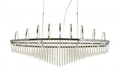 KHG LED- Pendelleuchte, mit Kristallbehang