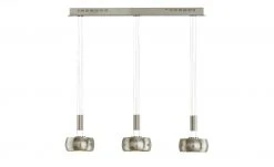 Fischer-Honsel LED-Pendelleuchte, 3-flammig, Schirme Nickel-matt antik -Innenleuchten Verkaufsladen 10684133 1 202203081236