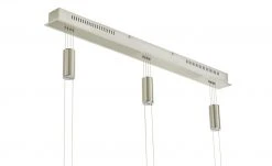 Fischer-Honsel LED-Pendelleuchte, 3-flammig, Schirme Nickel-matt antik -Innenleuchten Verkaufsladen 10684133 5 202203081236