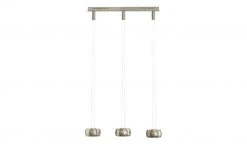 Fischer-Honsel LED-Pendelleuchte, 3-flammig, Schirme Nickel-matt antik -Innenleuchten Verkaufsladen 10684133 8 202203081236