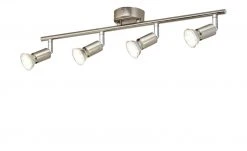 KHG LED- Deckenspot, 4-flammig, nickel matt