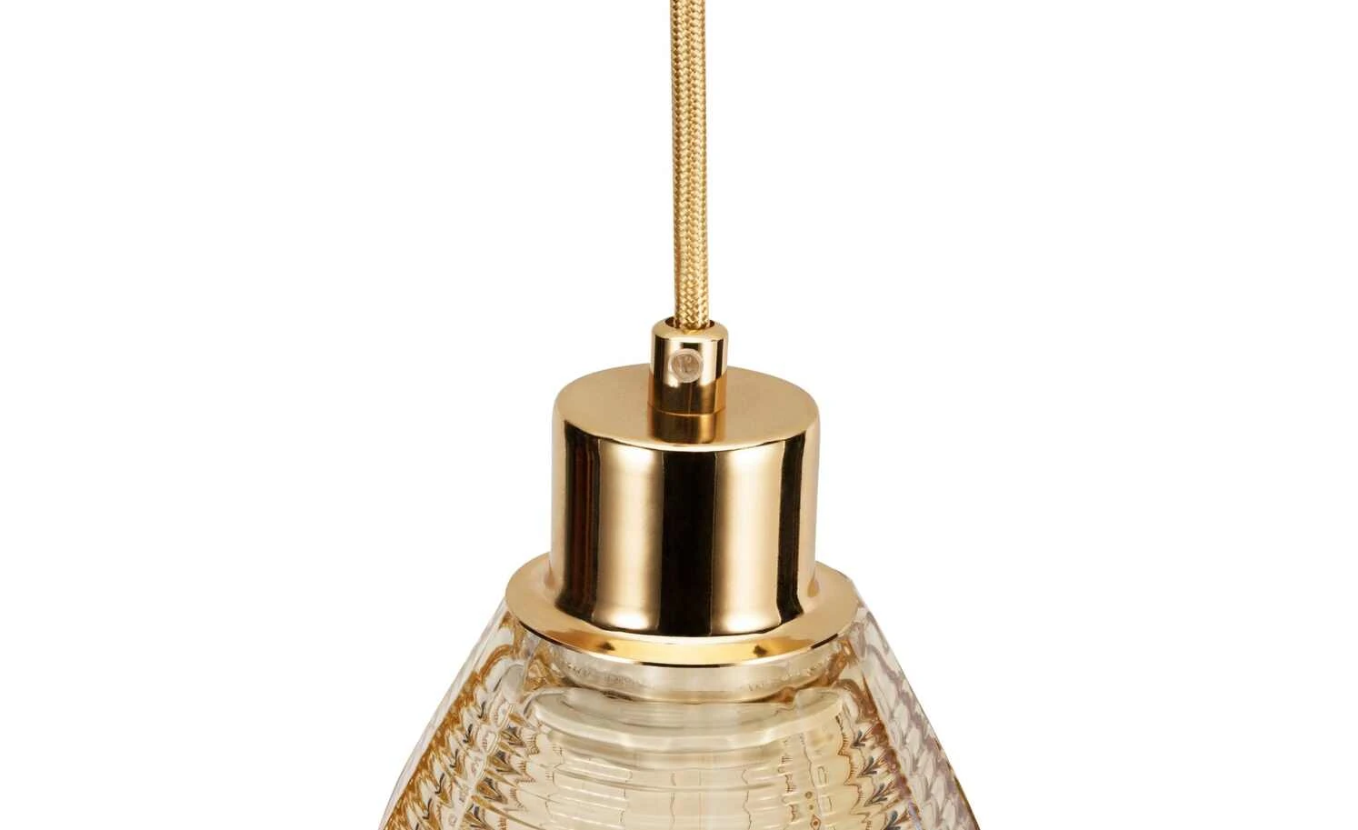 Pendelleuchte, 1-flammig, Glas goldfarben 5 Pendelleuchte, 1-flammig, Glas goldfarben – Bild 5