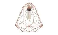 Paul Neuhaus Pendelleuchte im Retrodesign, Kupferfarben