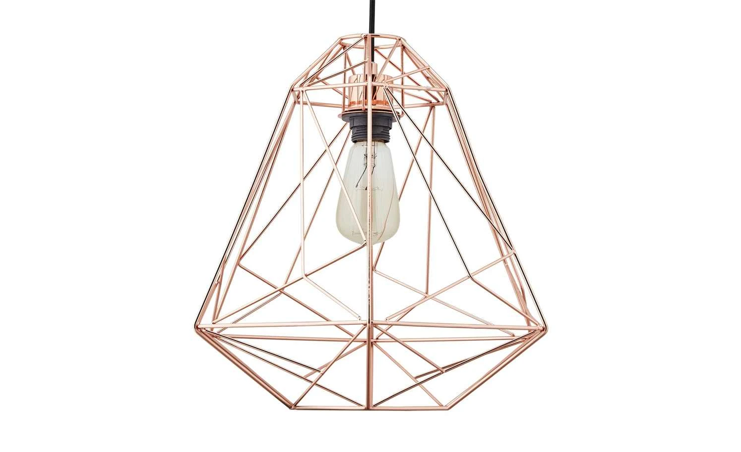 Paul Neuhaus Pendelleuchte im Retrodesign, Kupferfarben 1 Paul Neuhaus Pendelleuchte im Retrodesign, Kupferfarben