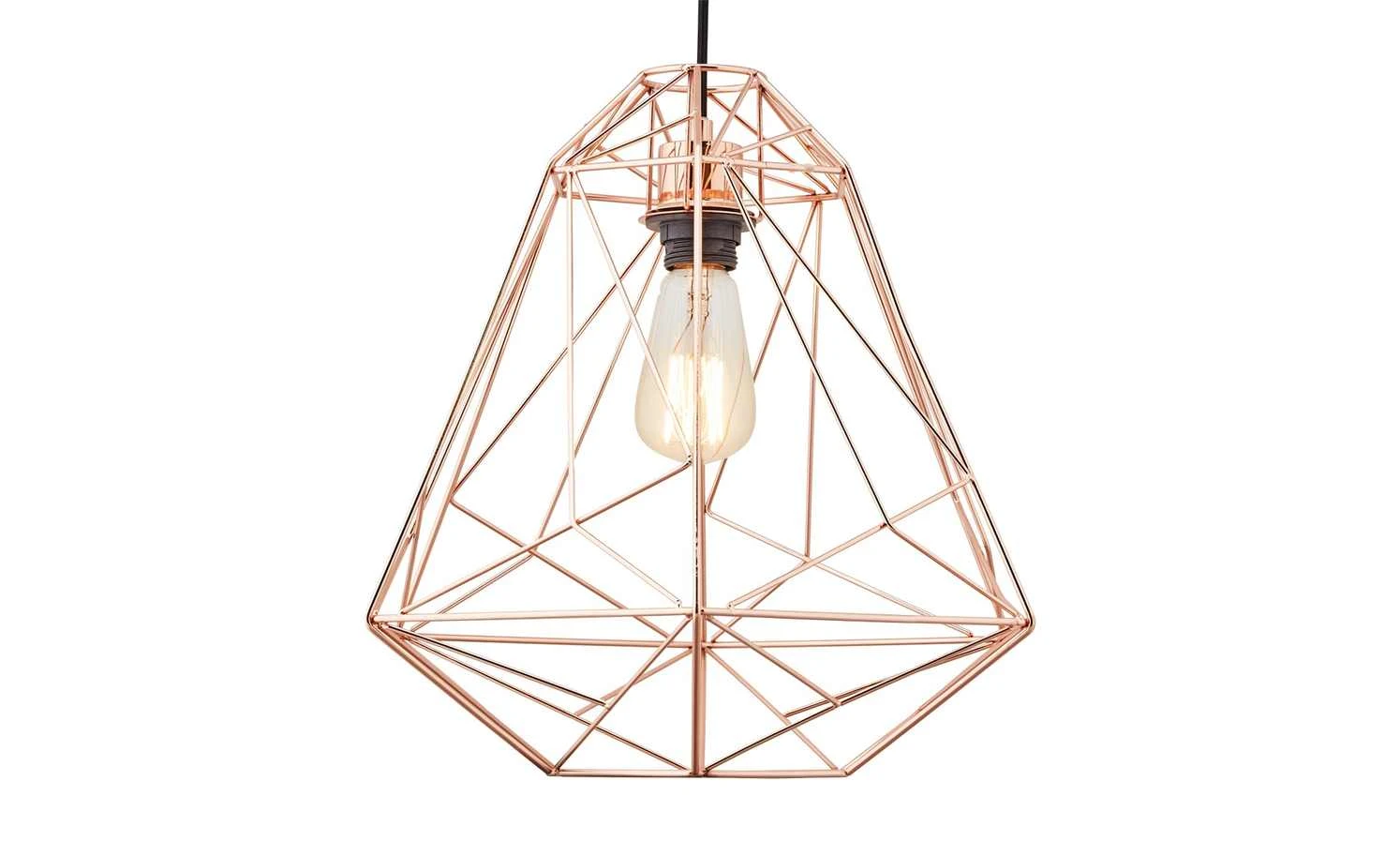 Paul Neuhaus Pendelleuchte im Retrodesign, Kupferfarben 2 Paul Neuhaus Pendelleuchte im Retrodesign, Kupferfarben – Bild 2