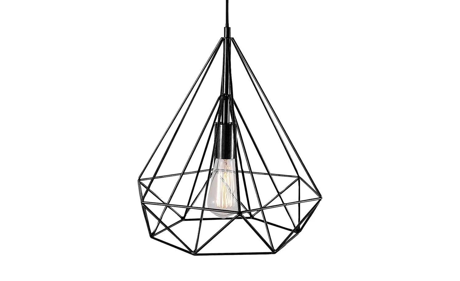 Paul Neuhaus Retro-Pendelleuchte in Schwarz 1 Paul Neuhaus Retro-Pendelleuchte in Schwarz