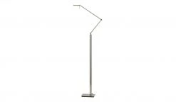 Paul Neuhaus LED- Stehleuchte, 1- flammig, nickel matt, Kopf eckig