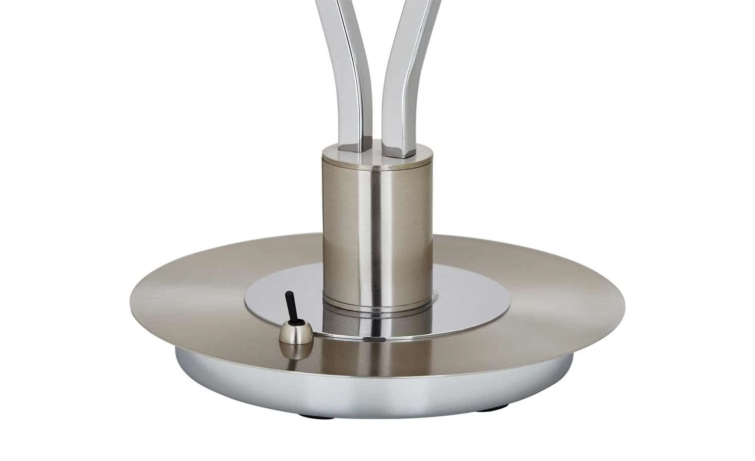 Trio Tischleuchte, 1-flammig, nickel matt, Fuß geschwungen 3 Trio Tischleuchte, 1-flammig, nickel matt, Fuß geschwungen – Bild 3