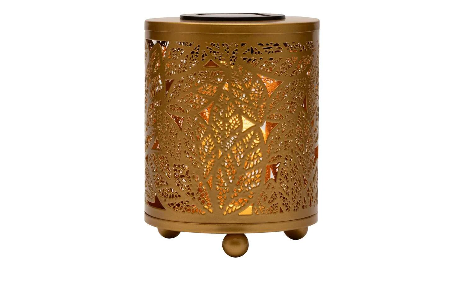 Solar-Tischleuchte, goldfarben 3 Solar-Tischleuchte, goldfarben – Bild 3