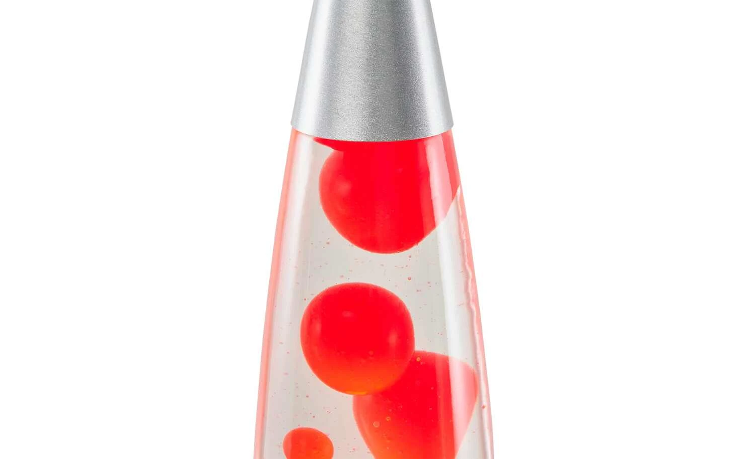 Trio Lava-Leuchte, silber, Klar/rot 3 Trio Lava-Leuchte, silber, Klar/rot – Bild 3