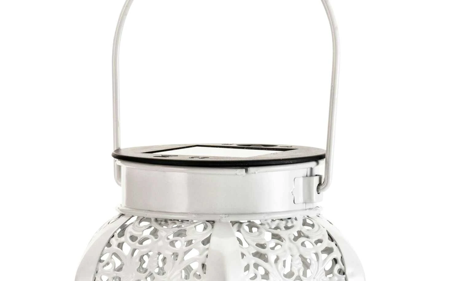 Solar-Tischleuchte, weiß `Laterne` Orient 4 Solar-Tischleuchte, weiß `Laterne` Orient – Bild 4