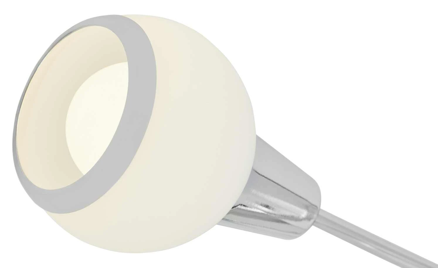 Deckenleuchte, 5-flammig, chrom/ Glas, weiß 5 Deckenleuchte, 5-flammig, chrom/ Glas, weiß – Bild 5