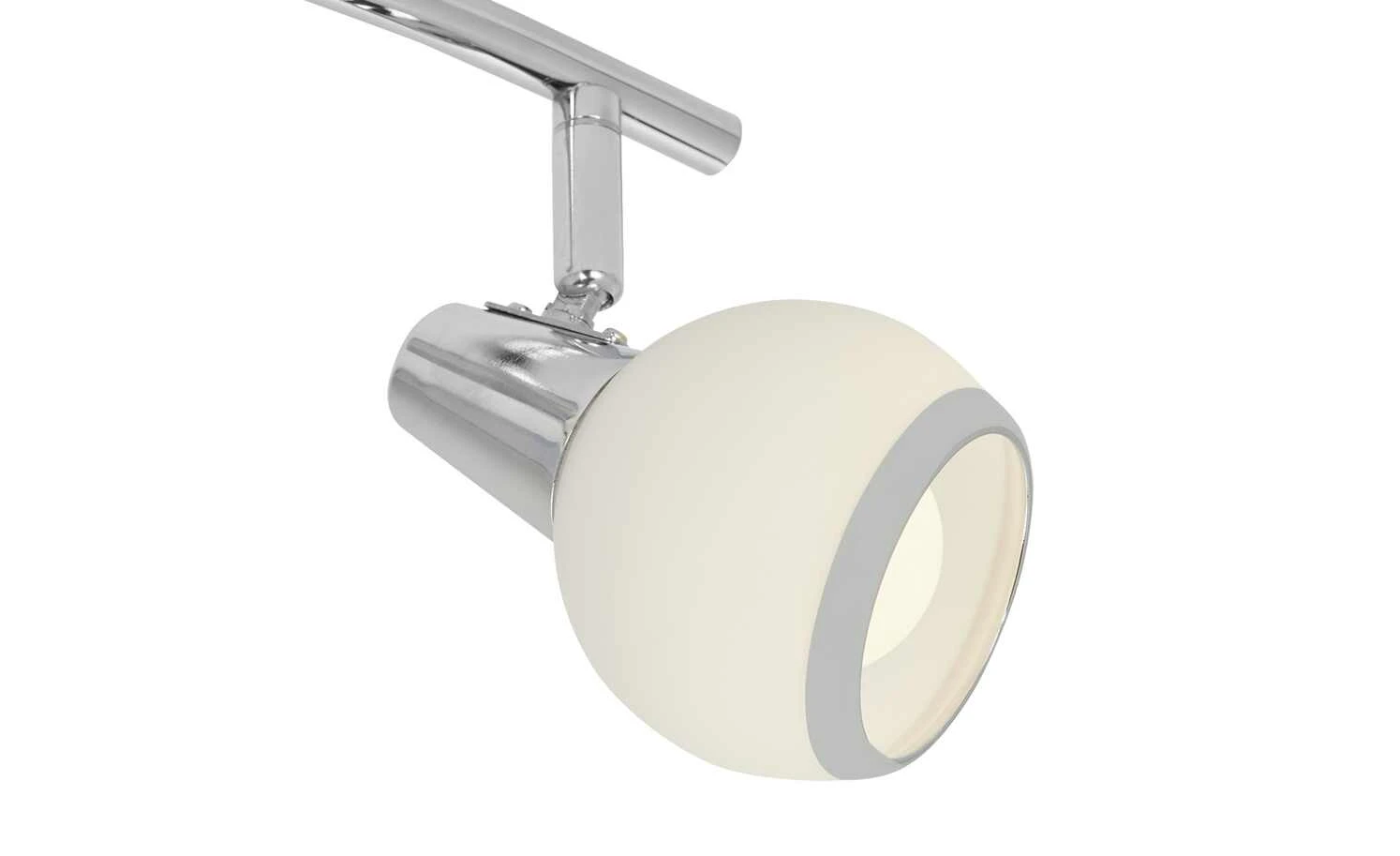 Deckenleuchte, 3-flammig, chrom/ Glas, weiß 3 Deckenleuchte, 3-flammig, chrom/ Glas, weiß – Bild 3