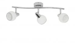 Deckenleuchte, 3-flammig, chrom/ Glas, weiß 8 Deckenleuchte, 3-flammig, chrom/ Glas, weiß -Innenleuchten Verkaufsladen 10685936 3 202103161244