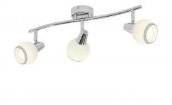 Deckenleuchte, 3-flammig, chrom/ Glas, weiß 9 Deckenleuchte, 3-flammig, chrom/ Glas, weiß -Innenleuchten Verkaufsladen 10685936 5 202103161244