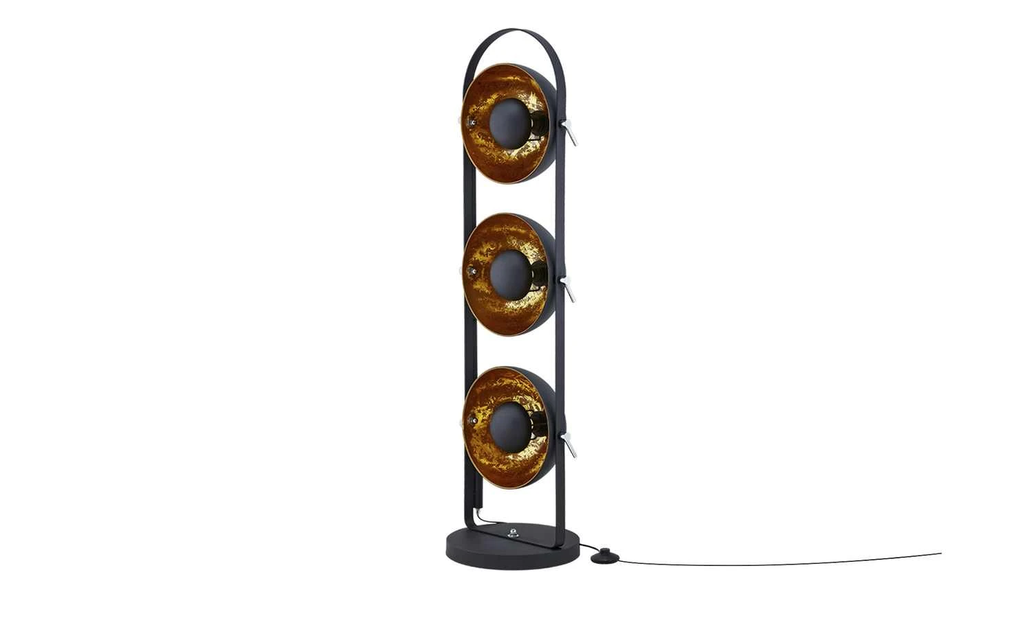 HOME STORY Retro-Stehleuchte, schwarz-gold 9 HOME STORY Retro-Stehleuchte, schwarz-gold – Bild 9