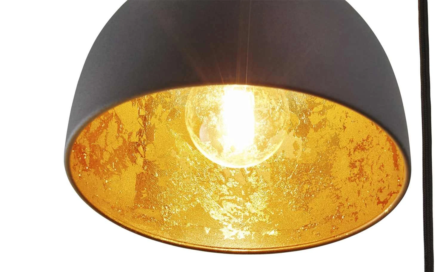 HOME STORY Retro-Pendelleuchte, 3-flammig schwarz 4 HOME STORY Retro-Pendelleuchte, 3-flammig schwarz – Bild 4