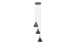 HOME STORY Retro-Pendelleuchte, 3-flammig schwarz 14 HOME STORY Retro-Pendelleuchte, 3-flammig schwarz -Innenleuchten Verkaufsladen 10686203 3 202106281241