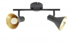 Trio Deckenstrahler, 2-flammig, schwarz/goldfarben -Innenleuchten Verkaufsladen 10686233 1 202103162233