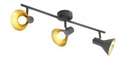 Trio Deckenstrahler, 3-flammig, schwarz/goldfarben -Innenleuchten Verkaufsladen 10686234 3 202103162233