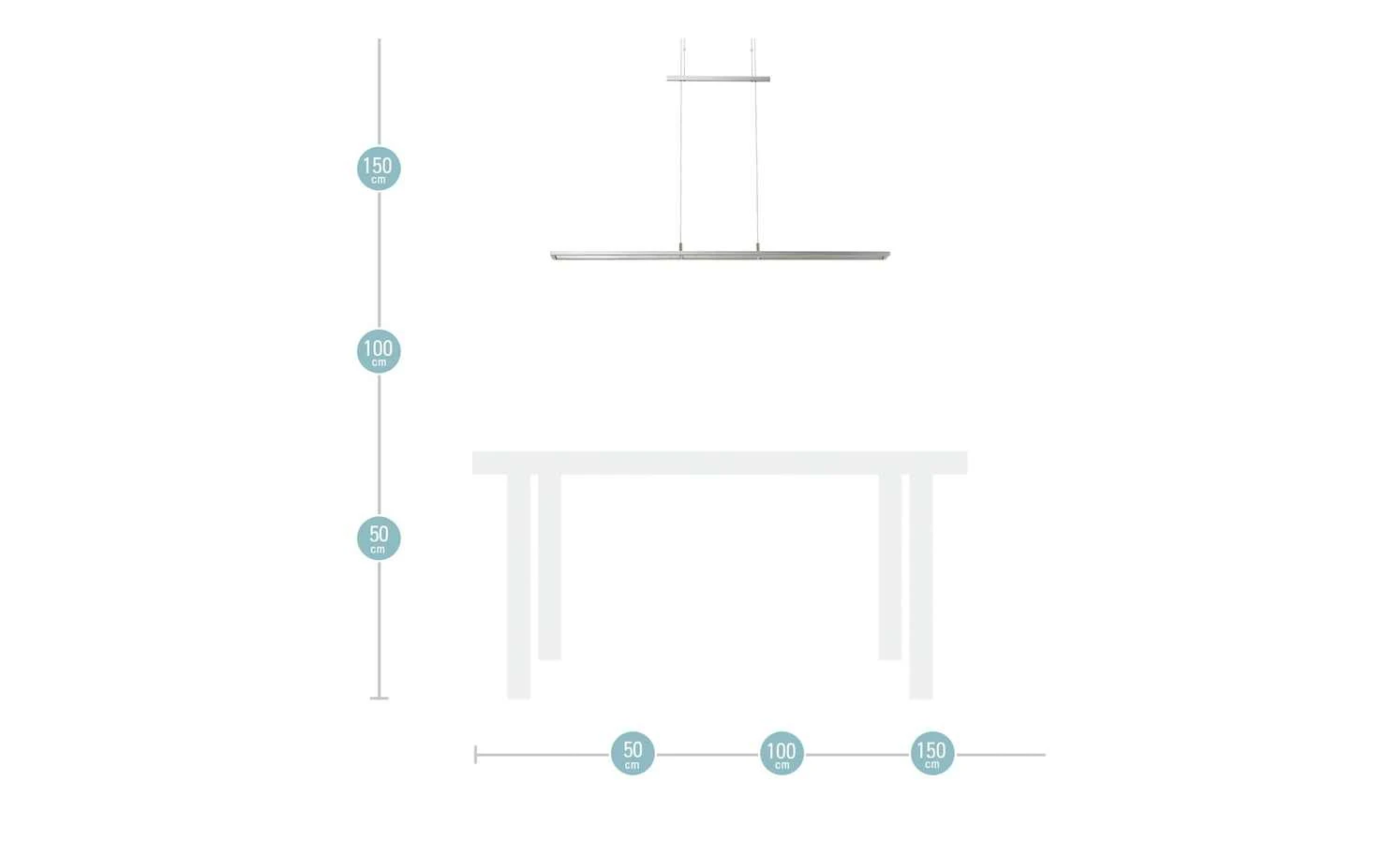 Paul Neuhaus LED-Pendelleuchte, Nickel matt 9 Paul Neuhaus LED-Pendelleuchte, Nickel matt – Bild 9