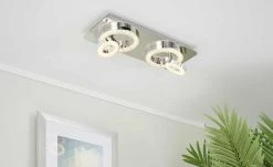 Paul Neuhaus LED-Deckenleuchte, 4-flammig, Kristall-optik