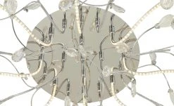 B-Leuchten LED-Deckenleuchte, chrom mit Glasblättern -Innenleuchten Verkaufsladen 10686544 2 202204222231