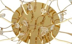 B-Leuchten LED-Deckenleuchte, messing poliert mit Glasblättern | Messing glänzend 9 B-Leuchten LED-Deckenleuchte, messing poliert mit Glasblättern | Messing glänzend -Innenleuchten Verkaufsladen 10686545 3 202203072250