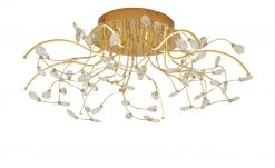 B-Leuchten LED-Deckenleuchte, messing poliert mit Glasblättern | Messing glänzend 11 B-Leuchten LED-Deckenleuchte, messing poliert mit Glasblättern | Messing glänzend -Innenleuchten Verkaufsladen 10686545 5 202203072250