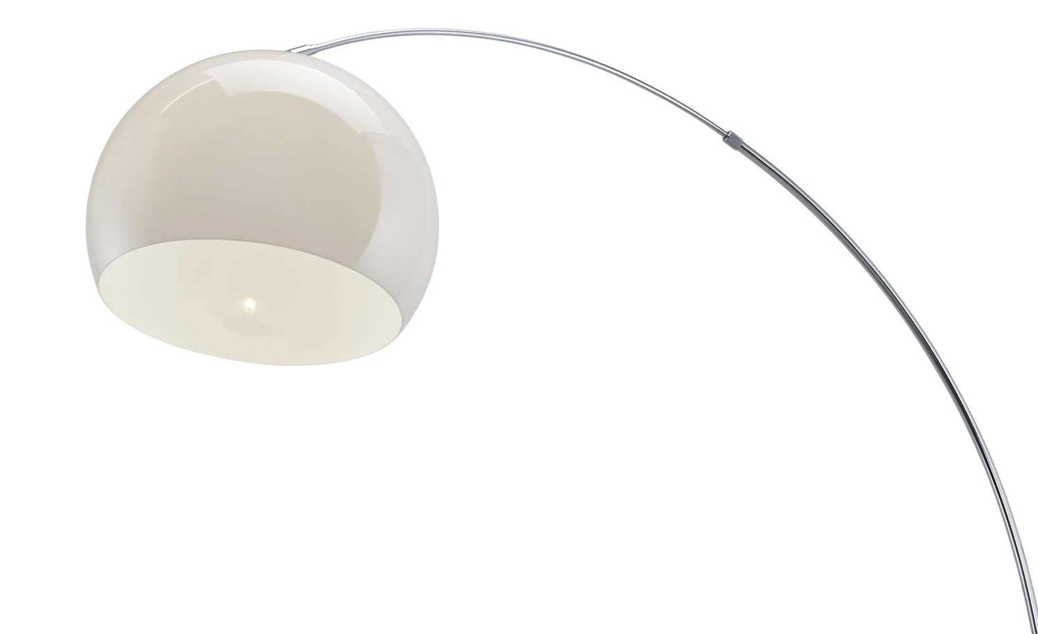 KHG Bogenleuchte, 1-flammig, Schirm weiß 3 KHG Bogenleuchte, 1-flammig, Schirm weiß – Bild 3