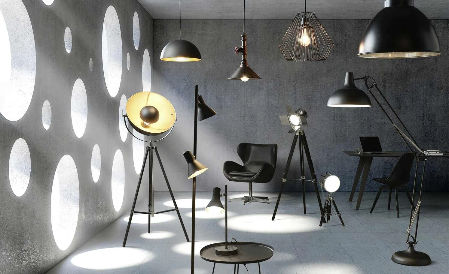 HOME STORY Pendelleuchte, 1-flammig, schwarz 2 HOME STORY Pendelleuchte, 1-flammig, schwarz – Bild 2