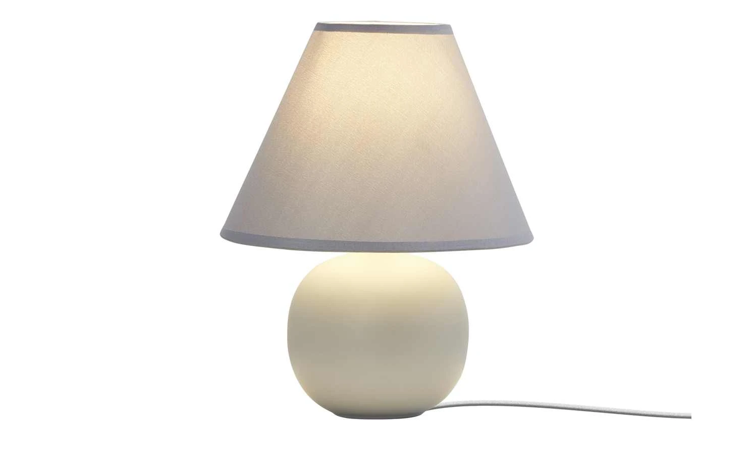 KHG Keramik-Tischleuchte, grau 1 KHG Keramik-Tischleuchte, grau