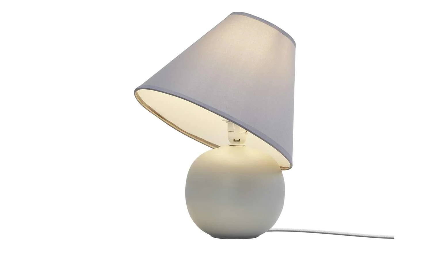 KHG Keramik-Tischleuchte, grau 5 KHG Keramik-Tischleuchte, grau – Bild 5