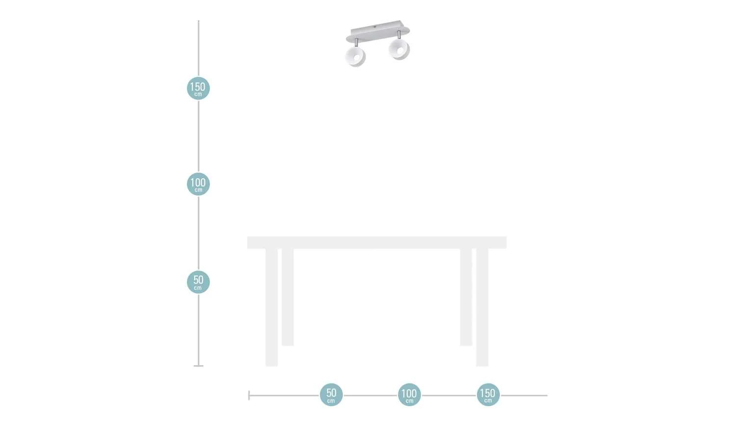 KHG LED-Spot, 2-flammig weiß 6 KHG LED-Spot, 2-flammig weiß – Bild 6