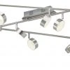 KHG LED-Spot, 6-flammig, Nickel matt