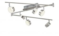 KHG LED-Spot, 6-flammig, Nickel matt